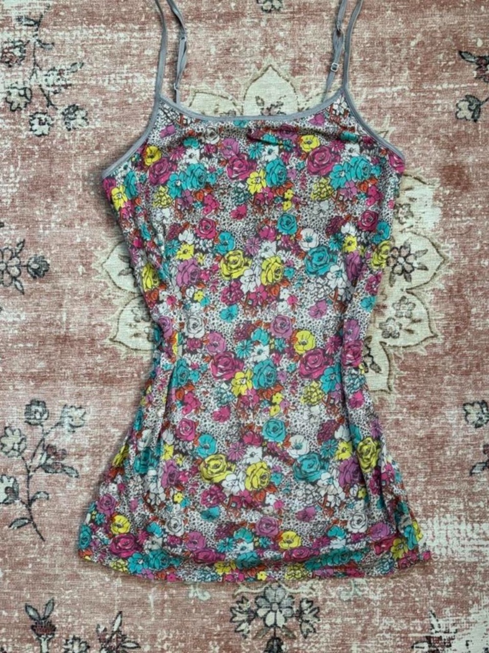 Y2K Floral Tank
